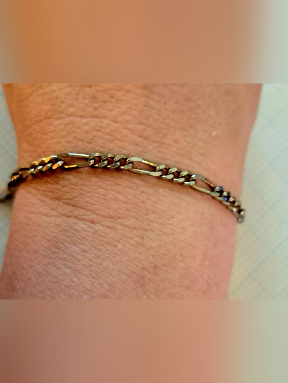 Avon Gold-Tone Figaro Link Bracelet